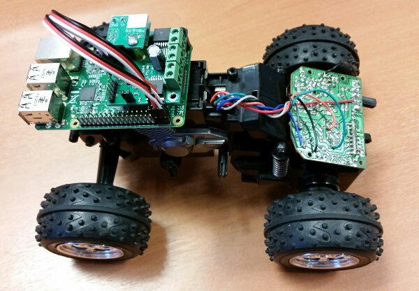 All-Terrain Pi electronics stack located on vehicle